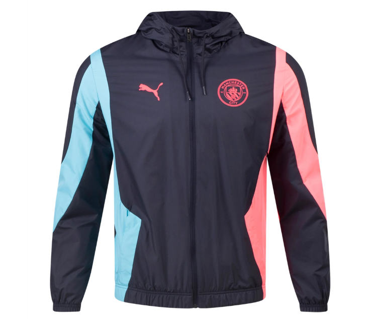 Puma Manchester City 2023-24 Anthem Training Jacket - Dark Navy-Hero Blue-Sunset Glow