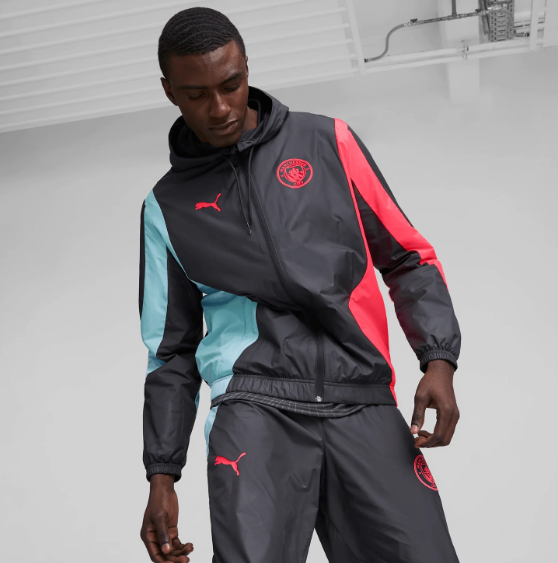 Puma Manchester City 2023-24 Anthem Training Jacket - Dark Navy-Hero Blue-Sunset Glow