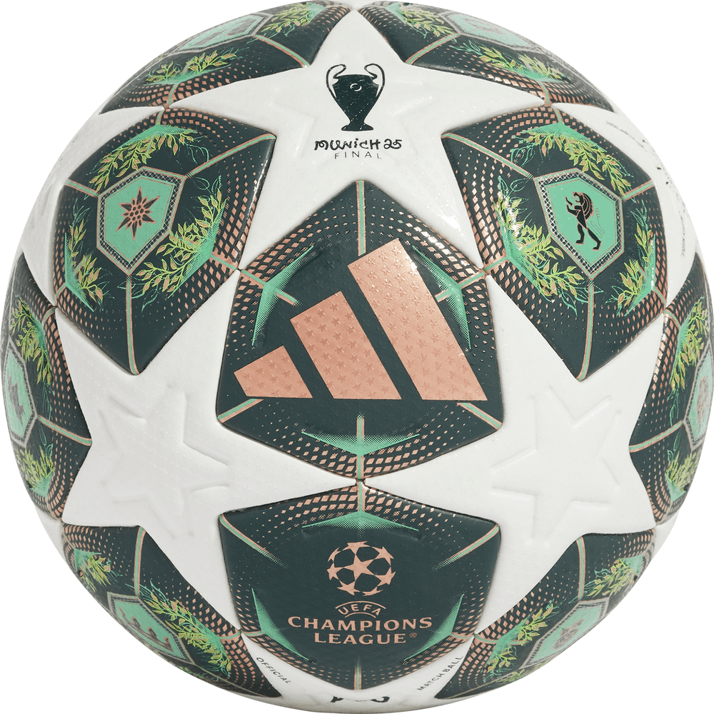 adidas UCL Champions League 2024 - 25 Munich Finale PRO Ball - White/Shadow Green/Solar Slime