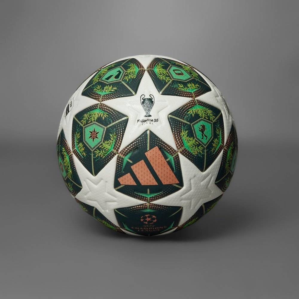 adidas UCL Champions League 2024 - 25 Munich Finale PRO Ball - White/Shadow Green/Solar Slime