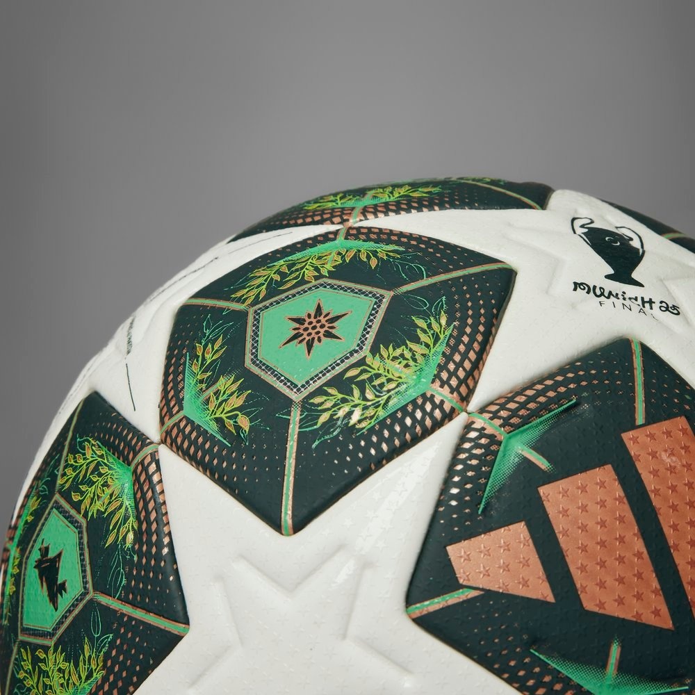 adidas UCL Champions League 2024 - 25 Munich Finale PRO Ball - White/Shadow Green/Solar Slime