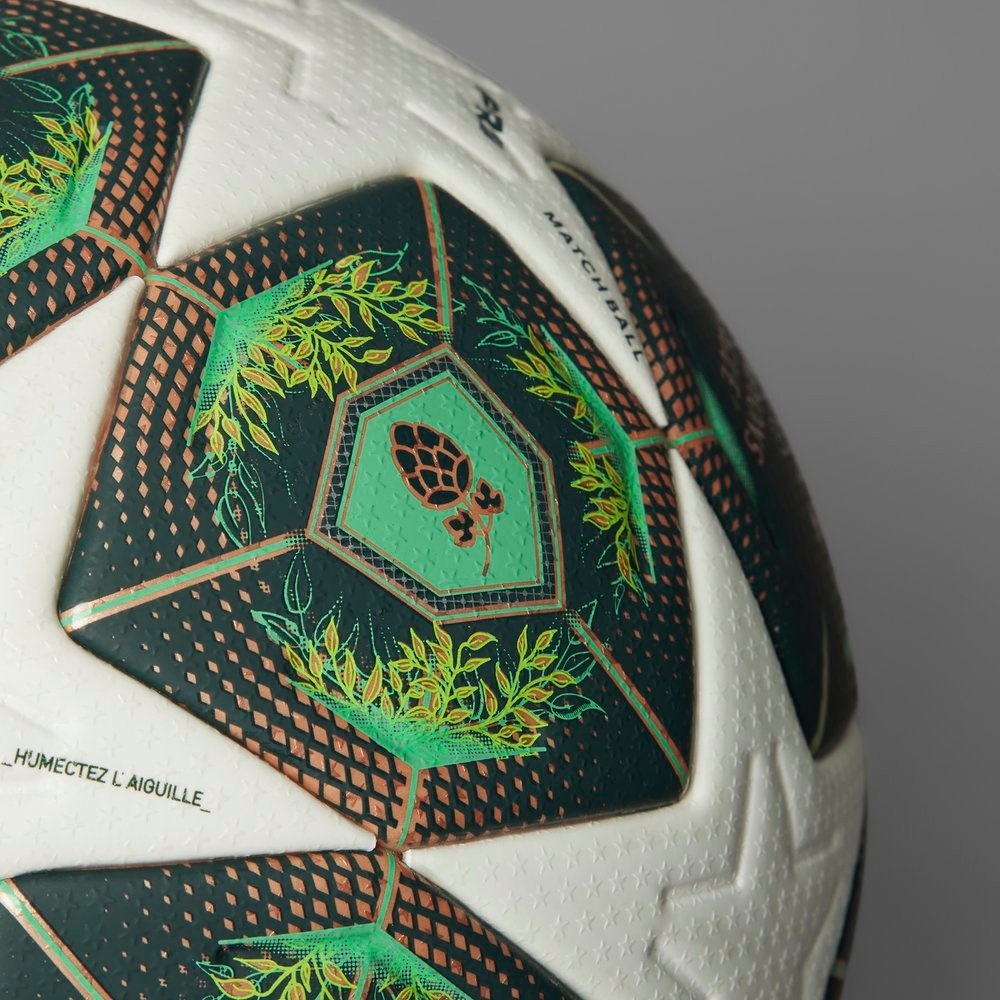 adidas UCL Champions League 2024 - 25 Munich Finale PRO Ball - White/Shadow Green/Solar Slime