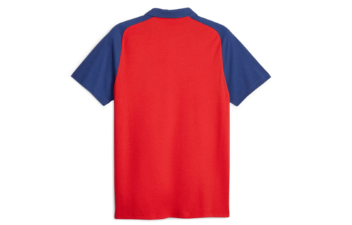 Puma Chivas 2023 - 24 Casuals Polo Shirt - Red/Peacoat/Elektro Blue
