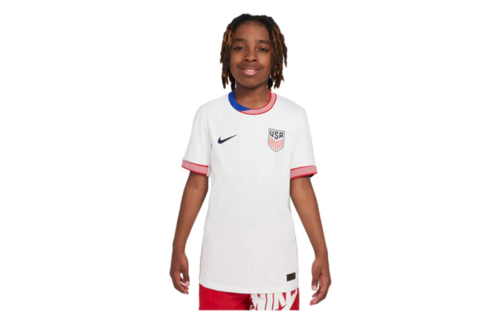 Nike USA United States USWNT Youth Copa America 2024 Authentic ADV Home Jersey -White/Obsidian