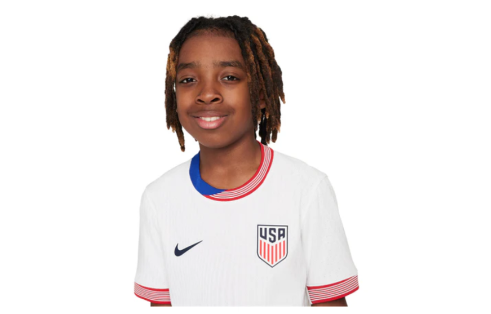 Nike USA United States USWNT Youth Copa America 2024 Authentic ADV Home Jersey -White/Obsidian