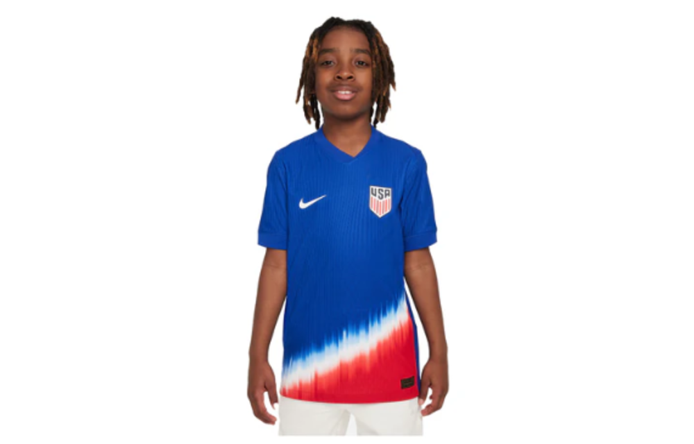 Nike USA United States USWNT Youth Copa America 2024 Authentic Away Jersey -Old Royal/Sport Red/White