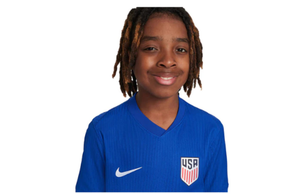 Nike USA United States USWNT Youth Copa America 2024 Authentic Away Jersey -Old Royal/Sport Red/White