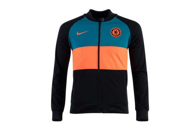Nike Chelsea Youth 2023 Anthem Track Jacket - Blustery/Black/Hyper Crimson