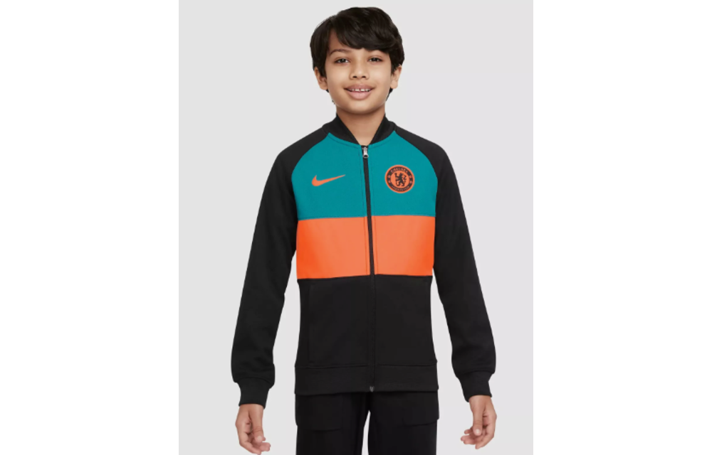 Nike Chelsea Youth 2023 Anthem Track Jacket - Blustery/Black/Hyper Crimson