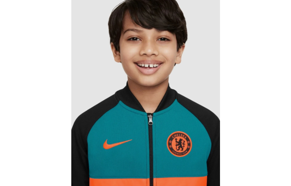 Nike Chelsea Youth 2023 Anthem Track Jacket - Blustery/Black/Hyper Crimson