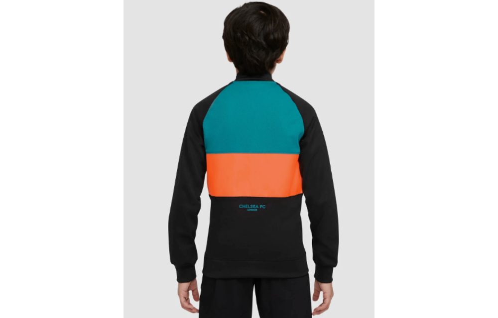 Nike Chelsea Youth 2023 Anthem Track Jacket - Blustery/Black/Hyper Crimson