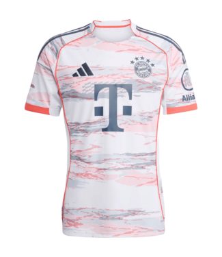 adidas adidas Bayern Munich 2025 - 26 Away Jersey - White/Coral