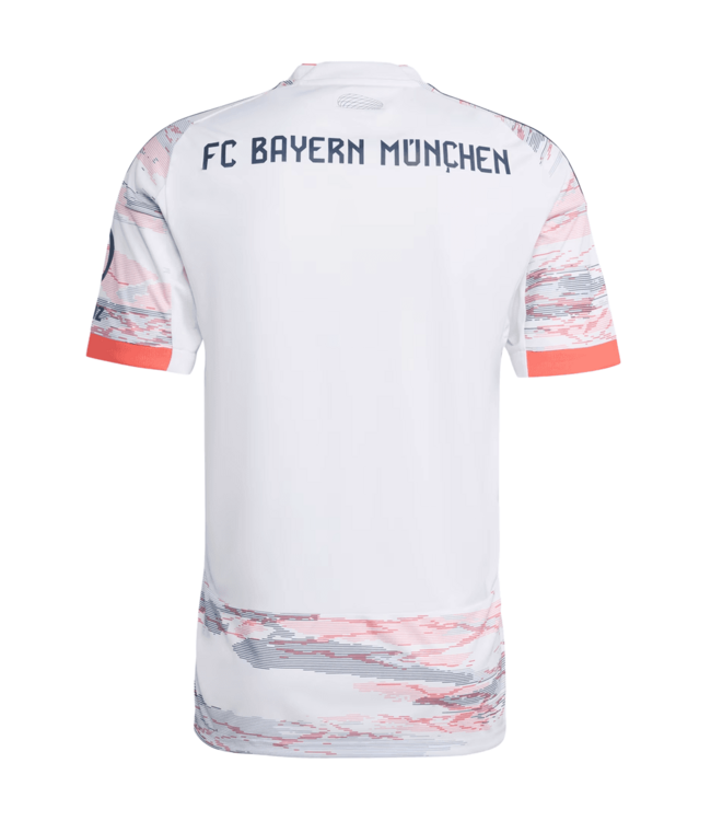 adidas adidas Bayern Munich 2025 - 26 Away Jersey - White/Coral
