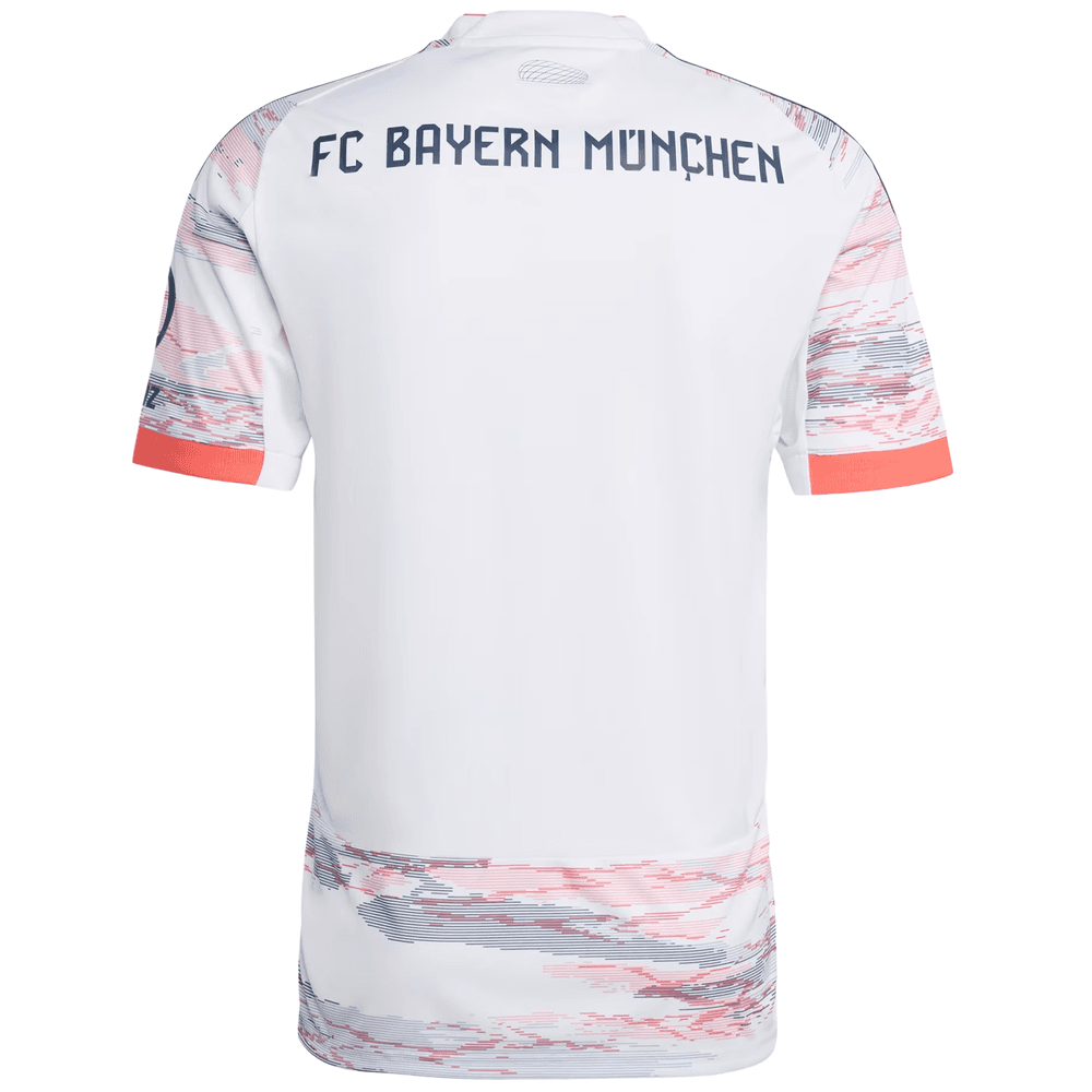 adidas Bayern Munich 2025 - 26 Away Jersey - White/Coral