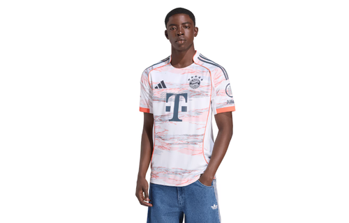 adidas Bayern Munich 2025 - 26 Away Jersey - White/Coral