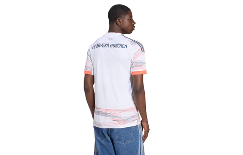 adidas Bayern Munich 2025 - 26 Away Jersey - White/Coral