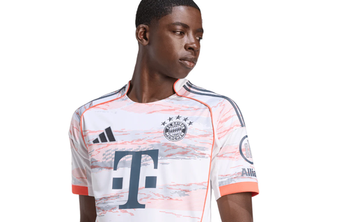 adidas Bayern Munich 2025 - 26 Away Jersey - White/Coral