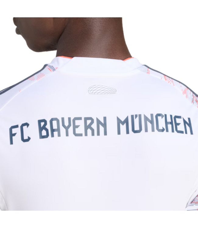 adidas adidas Bayern Munich 2025 - 26 Away Jersey - White/Coral
