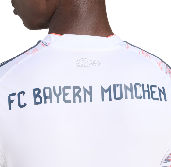 adidas Bayern Munich 2025 - 26 Away Jersey - White/Coral