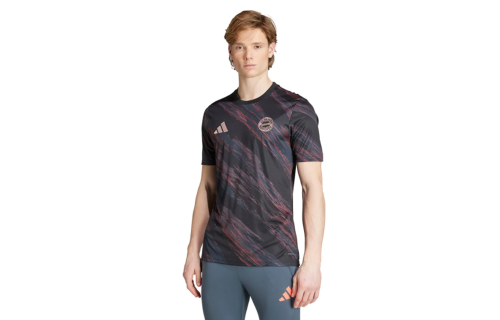 adidas Bayern Munich 2025 - 26 Prematch Training Jersey- Blacl/Red