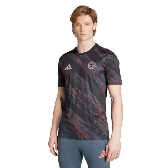 adidas Bayern Munich 2025 - 26 Prematch Training Jersey- Blacl/Red