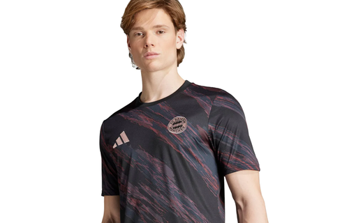 adidas Bayern Munich 2025 - 26 Prematch Training Jersey- Blacl/Red