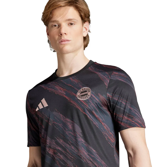adidas Bayern Munich 2025 - 26 Prematch Training Jersey- Blacl/Red