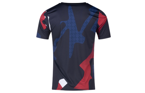 adidas Manchester United 2024 - 25 Prematch Training Jersey- Black/Red/Off White/Burgundy