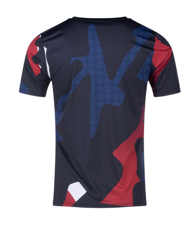 adidas adidas Manchester United 2024 - 25 Prematch Training Jersey- Black/Red/Off White/Burgundy