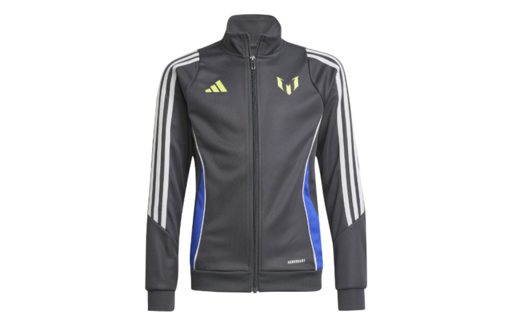 adidas 2025 Leonel Messi Youth Track Jacket - Carbon/Royal Blue