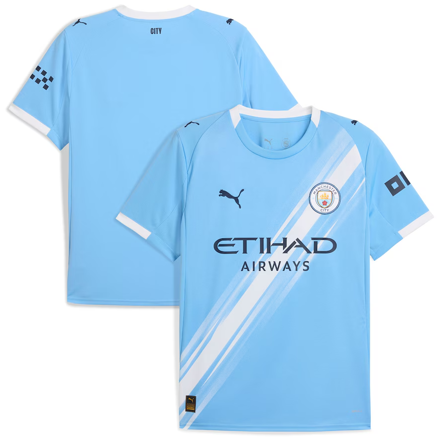 Puma Manchester City 2025 -26 Home Jersey - Light Blue/White
