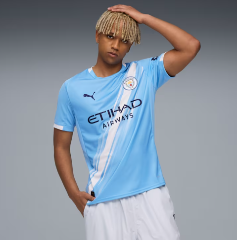 Puma Manchester City 2025 -26 Home Jersey - Light Blue/White