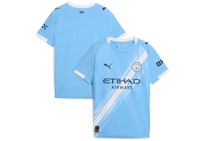 Puma Manchester City 2025 -26 Youth Home Jersey - Light Blue/White