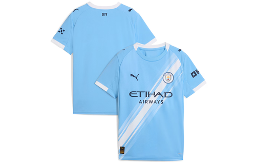 Puma Manchester City 2025 -26 Youth Home Jersey - Light Blue/White