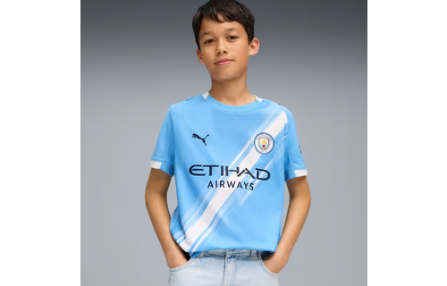 Puma Manchester City 2025 -26 Youth Home Jersey - Light Blue/White