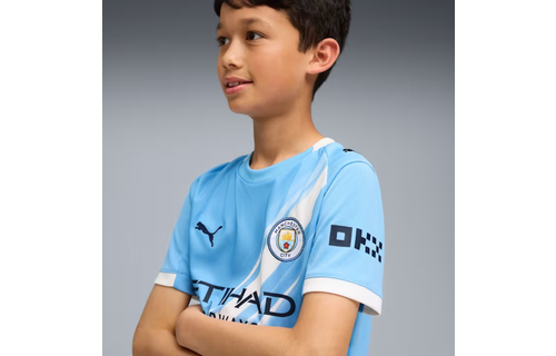 Puma Manchester City 2025 -26 Youth Home Jersey - Light Blue/White