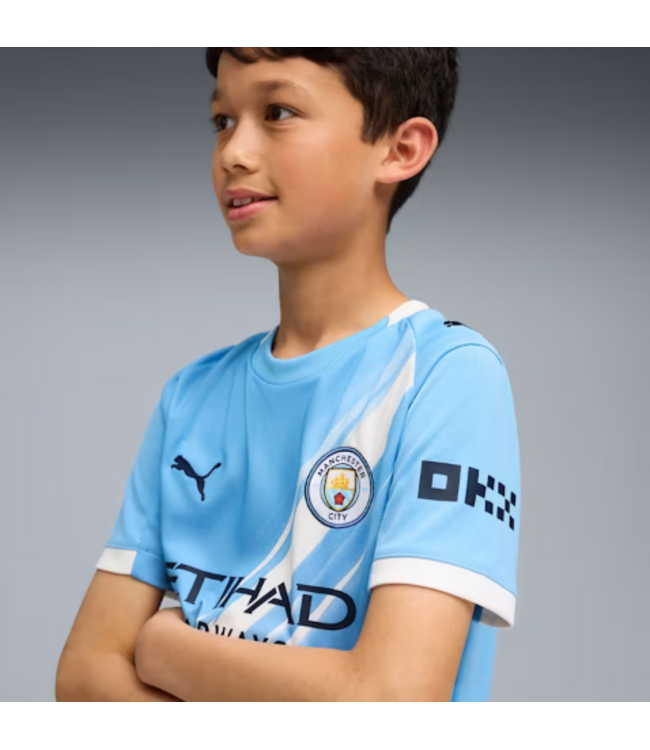 Puma Puma Manchester City 2025 -26 Youth Home Jersey - Light Blue/White