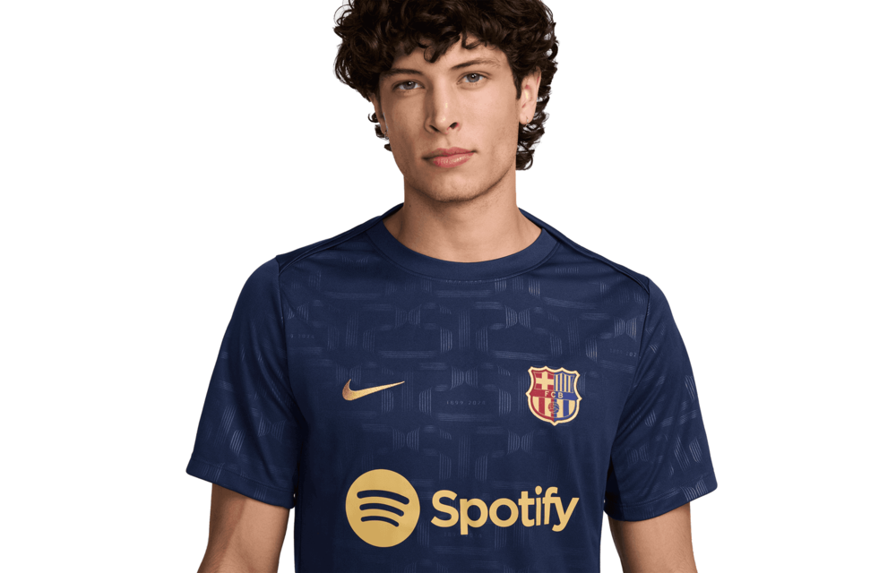 Nike Barcelona 2024 - 25 Prematch Training Jersey - Midnight Navy/Club Gold