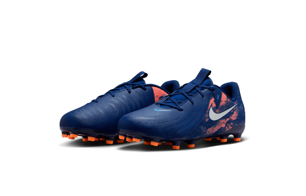 Nike Jr Phantom GX 2 Erling Haaland Academy FG / MG Cleats - Blue Void/Chrome