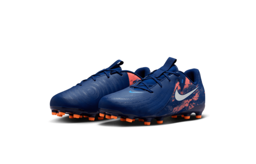 Nike Jr Phantom GX 2 Erling Haaland Academy FG / MG Cleats - Blue Void/Chrome