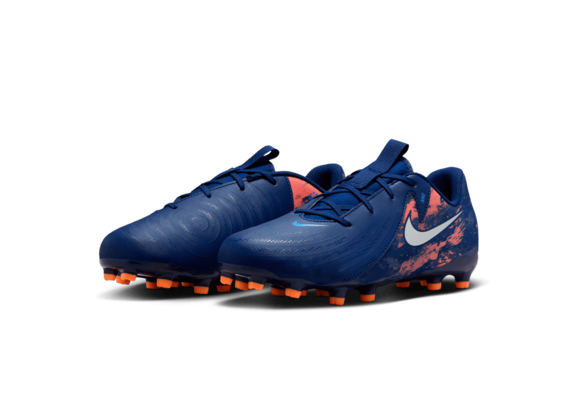 Nike Jr Phantom GX 2 Erling Haaland Academy FG / MG Cleats - Blue Void/Chrome