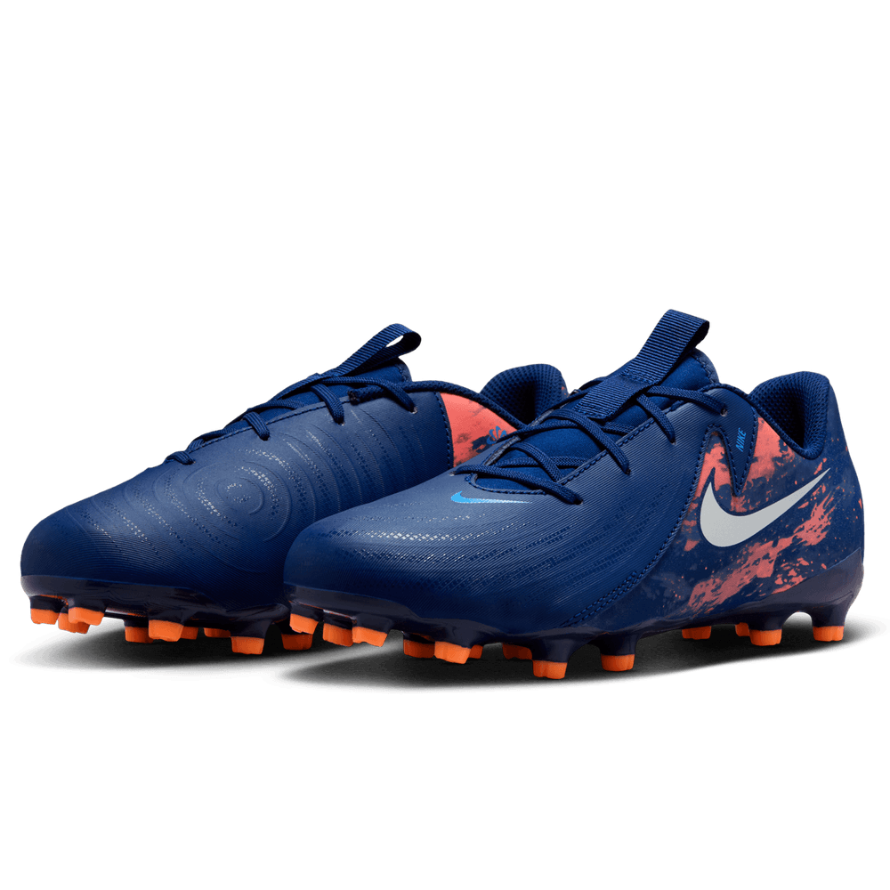 Nike Jr Phantom GX 2 Erling Haaland Academy FG / MG Cleats - Blue Void/Chrome