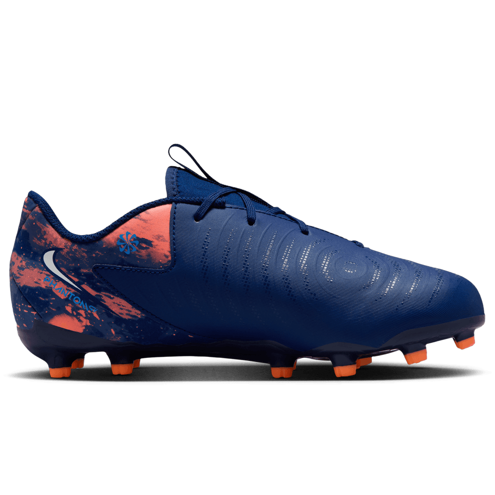 Nike Jr Phantom GX 2 Erling Haaland Academy FG / MG Cleats - Blue Void/Chrome