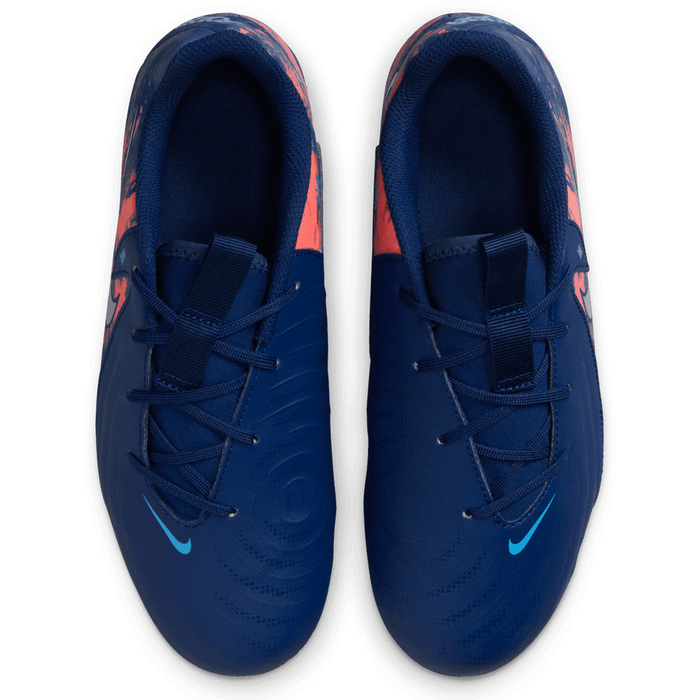 Nike Jr Phantom GX 2 Erling Haaland Academy FG / MG Cleats - Blue Void/Chrome