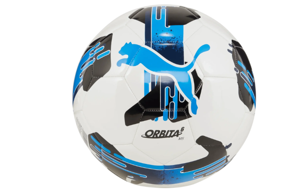Puma 2024 Orbita 6 MS Training Ball - White/Ignite Blue