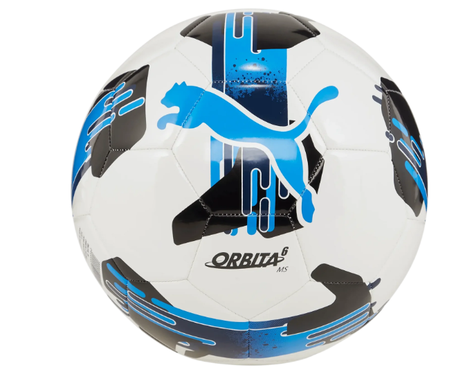 Puma 2024 Orbita  6 MS Training Ball -  White/Ignite Blue