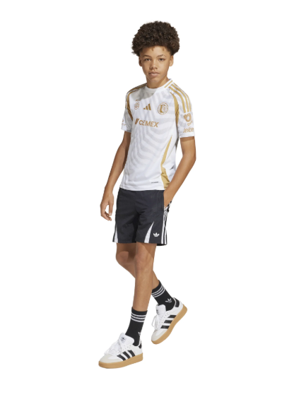 adidas Youth UANL Tigres 2024 - 25 Third Jersey - White/Gold