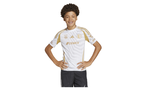 adidas Youth UANL Tigres 2024 - 25 Third Jersey - White/Gold