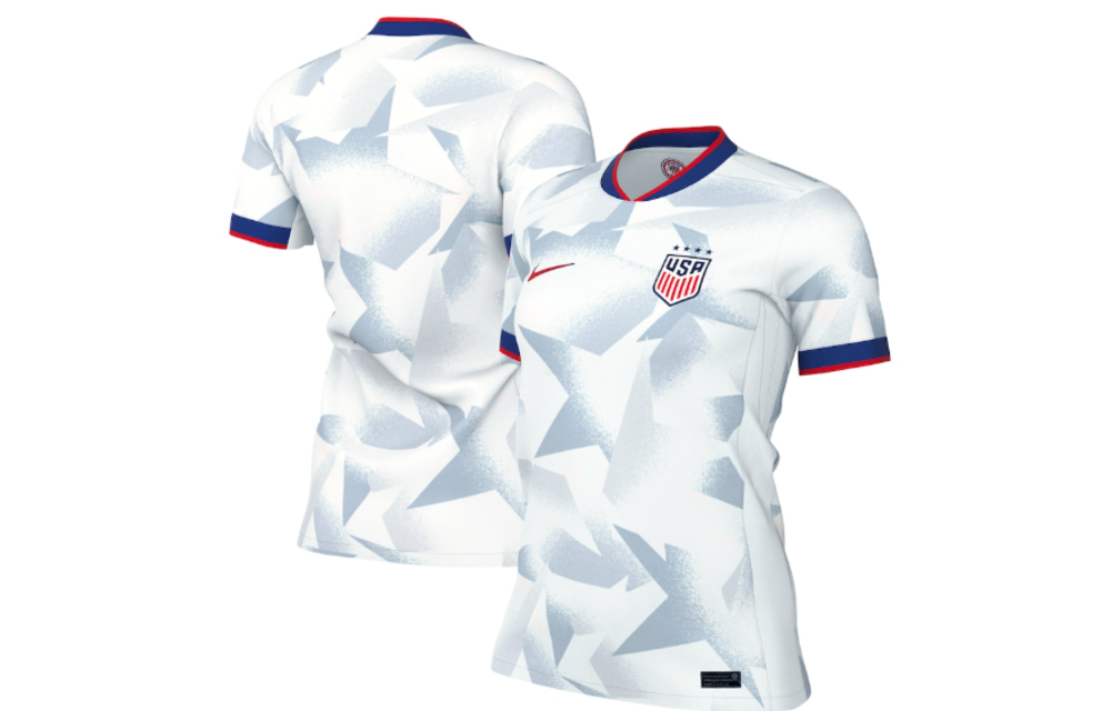 Nike USA United States 2025 Womens (4 Stars) Home Jersey - White/Rush Blue/Challenge Red