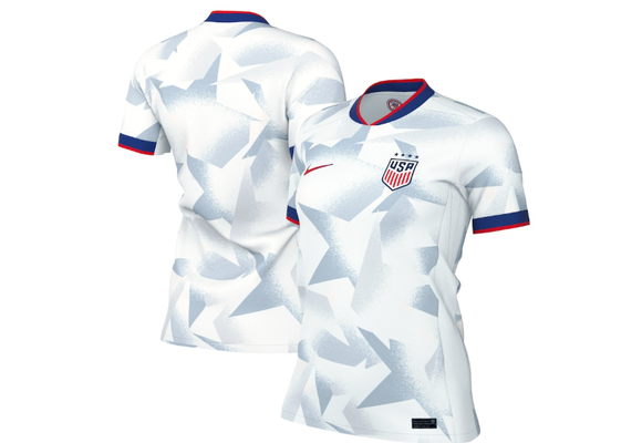 Nike USA United States 2025 Womens (4 Stars) Home Jersey - White/Rush Blue/Challenge Red